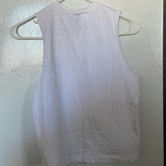 Adidas Women's White Sleeveless Cinched Front Top Medium - Picture 4 of 4